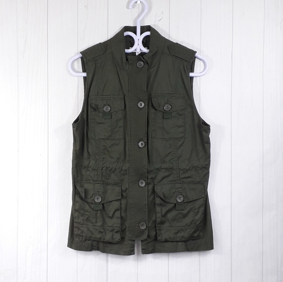 Lydelle | army green utility vest - Picture 3 of 9
